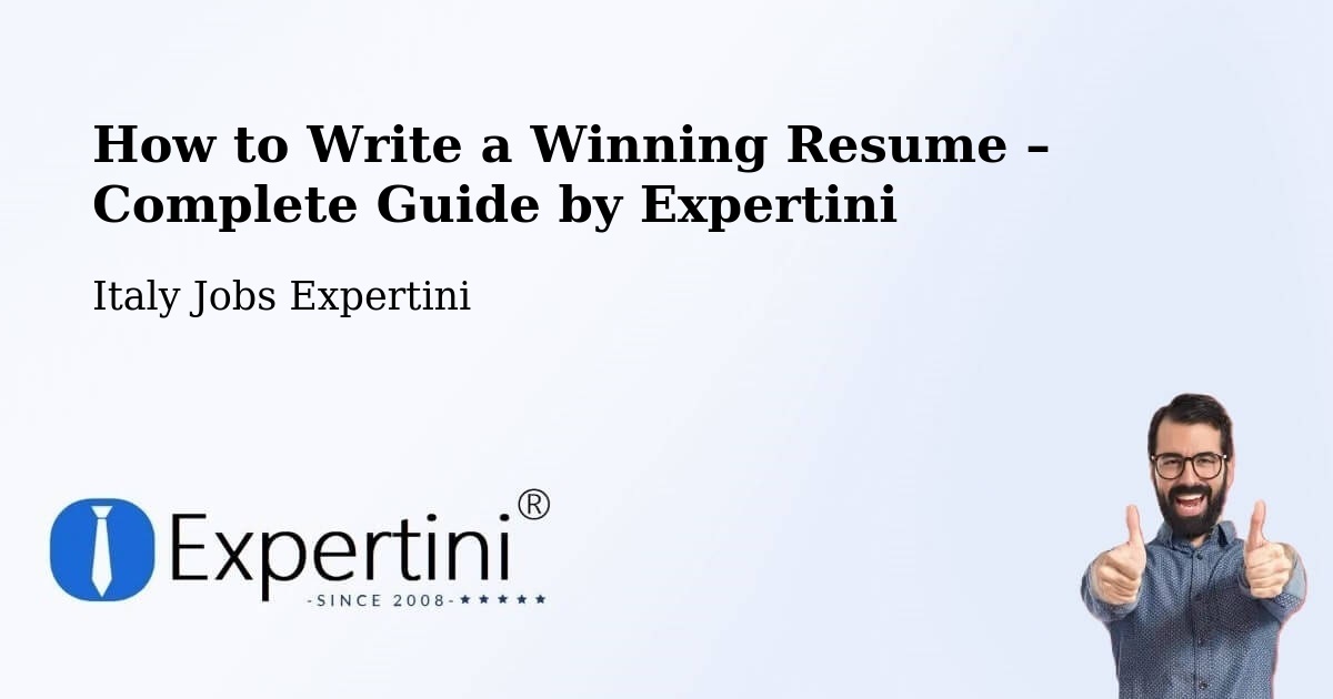 Resume Writing Guide for Job Seekers – Aviano - Aviano, Italy Jobs Expertini